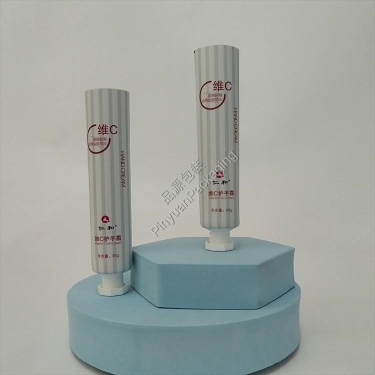 D30 60g Hand Cream ABL Cosmetic Tube with White Octagonal Cap