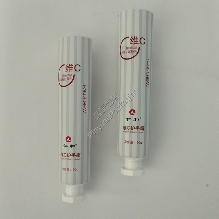 D30 60g Hand Cream ABL Cosmetic Tube with White Octagonal Cap