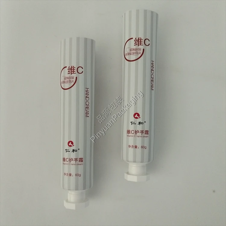 D30 60g Hand Cream ABL Cosmetic Tube with White Octagonal Cap