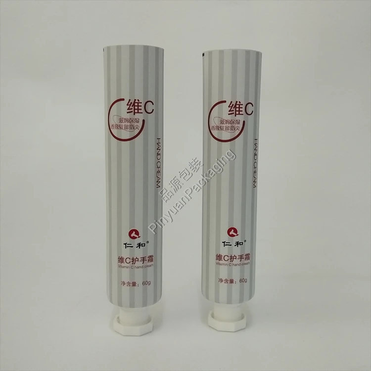 D30 60g Hand Cream ABL Cosmetic Tube with White Octagonal Cap