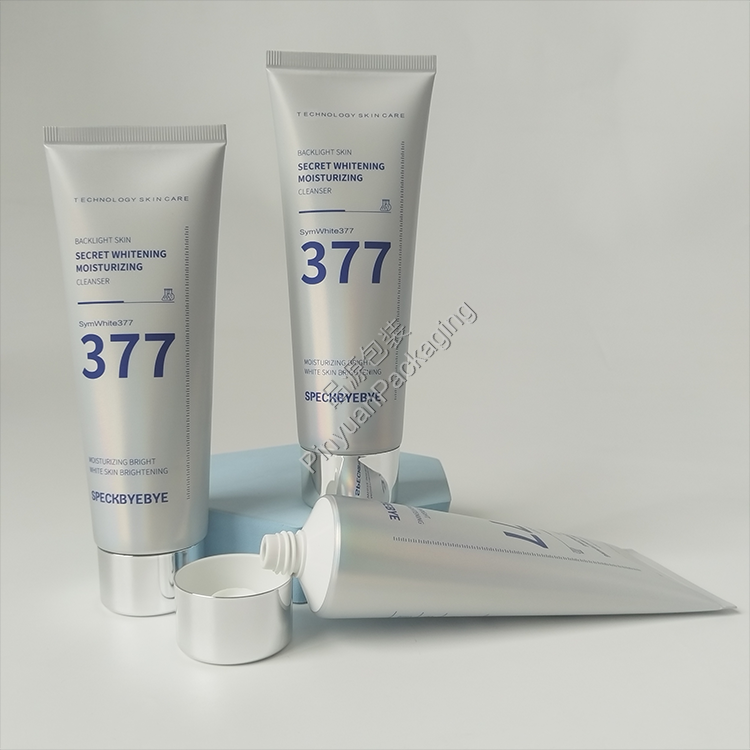 D40 100ml Skincare Cleanser Cream Laser ABL Cosmetic Tube with Silver-plated Screw Cap