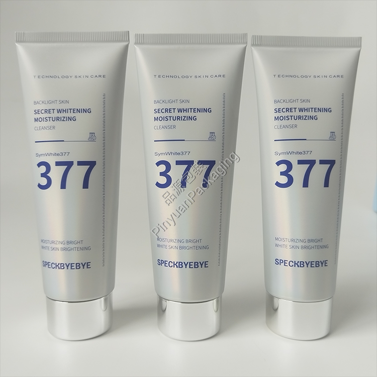 D40 100ml Skincare Cleanser Cream Laser ABL Cosmetic Tube with Silver-plated Screw Cap