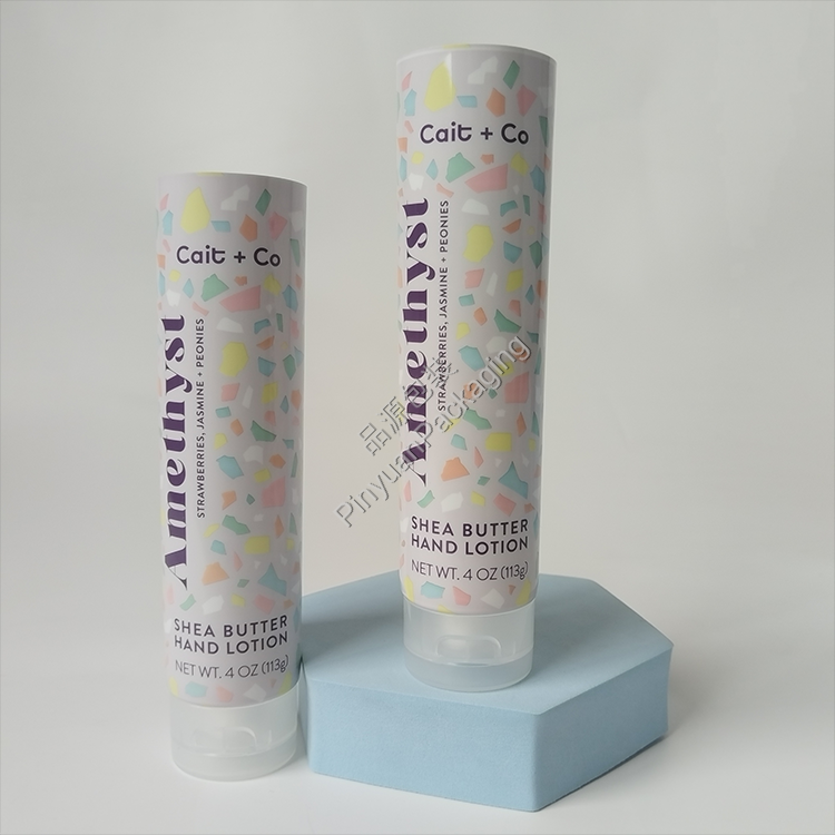 D40 113g Hand Lotion ABL Cosmetic Tube with Transparent Flip-top Cap