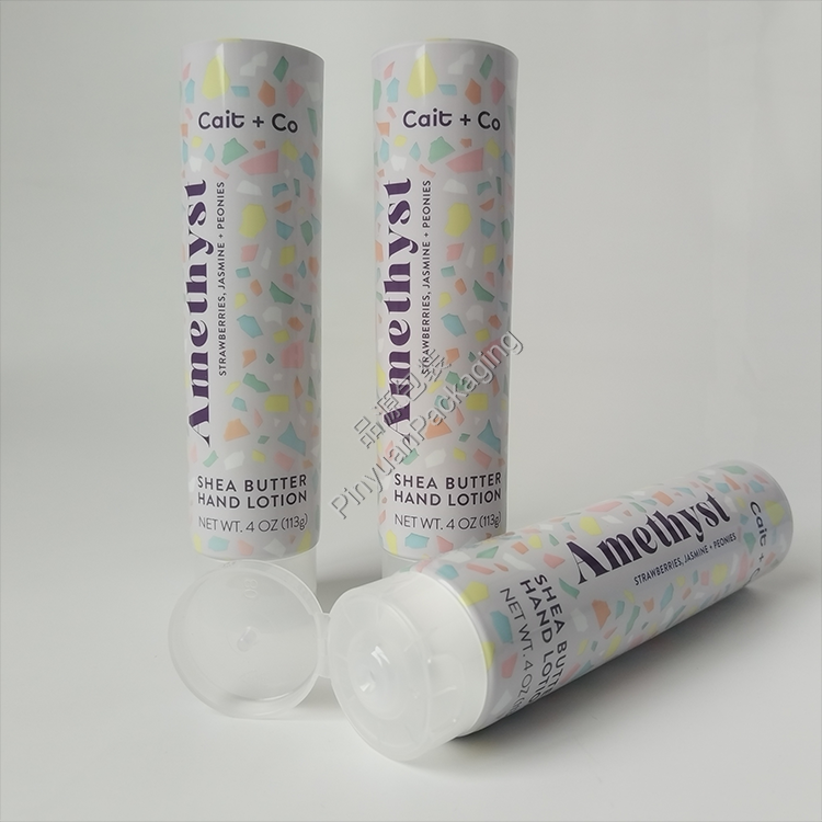 D40 113g Hand Lotion ABL Cosmetic Tube with Transparent Flip-top Cap