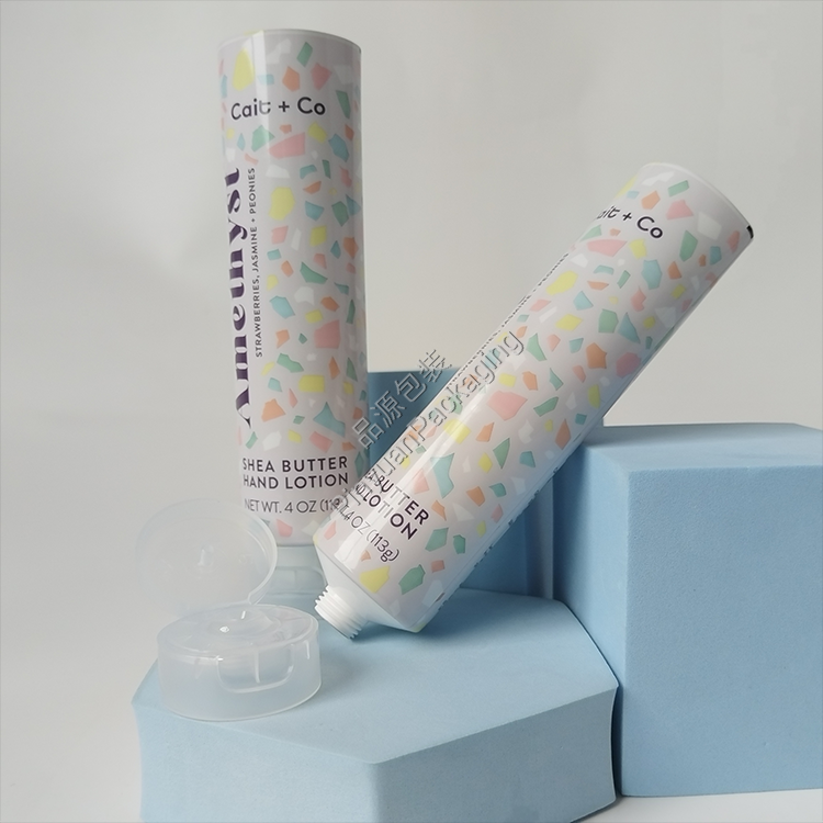 D40 113g Hand Lotion ABL Cosmetic Tube with Transparent Flip-top Cap