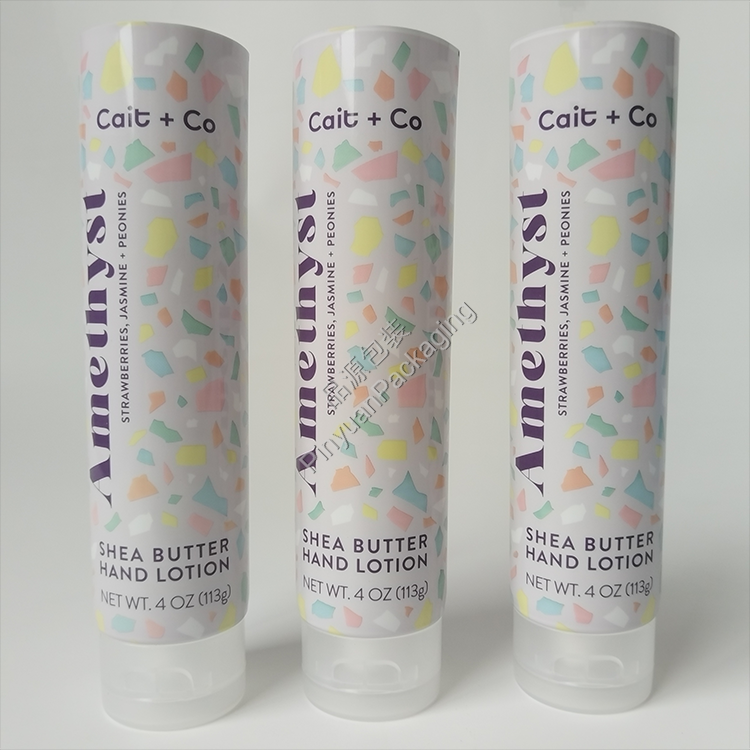 D40 113g Hand Lotion ABL Cosmetic Tube with Transparent Flip-top Cap