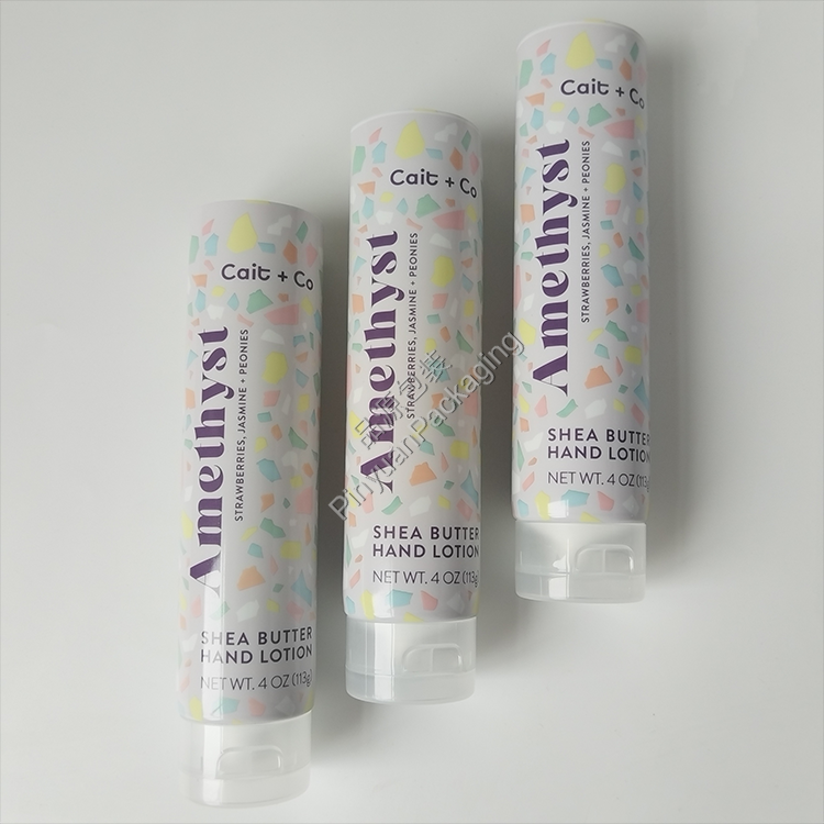 D40 113g Hand Lotion ABL Cosmetic Tube with Transparent Flip-top Cap