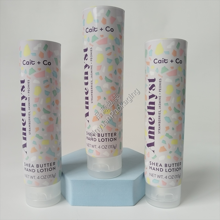 D40 113g Hand Lotion ABL Cosmetic Tube with Transparent Flip-top Cap