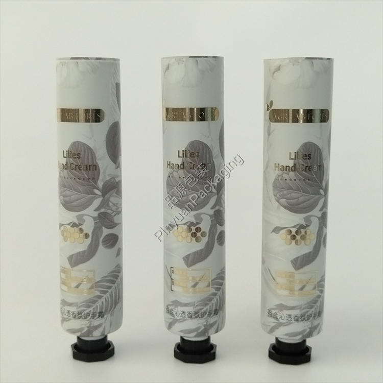D25 30g Hand Cream ABL Cosmetic Tube with Black Octagonal Screw Cap