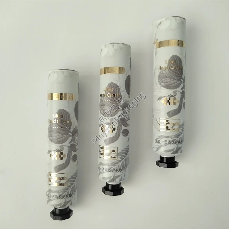 D25 30g Hand Cream ABL Cosmetic Tube with Black Octagonal Screw Cap