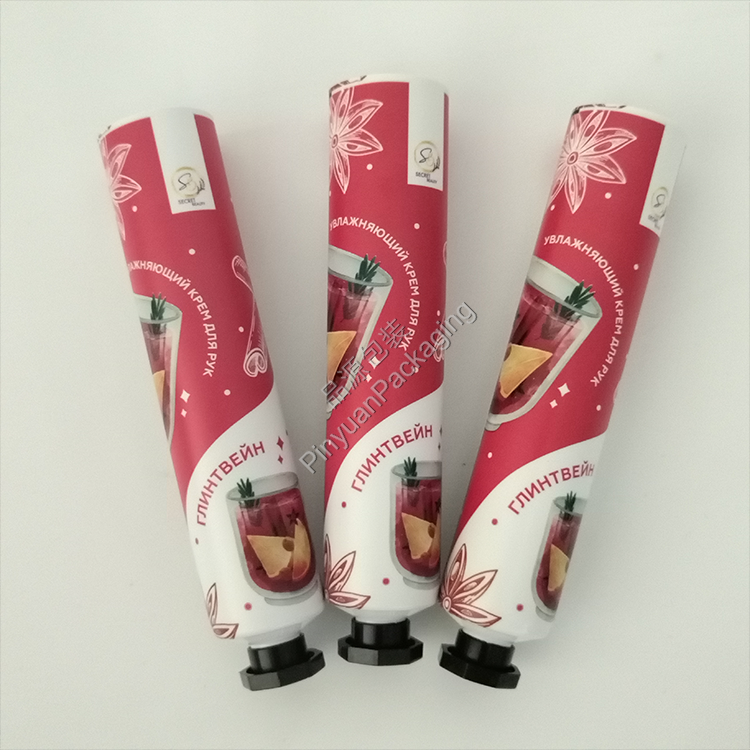 D25 30g Hand Cream ABL Cosmetic Tube with Black Octagonal Screw Cap