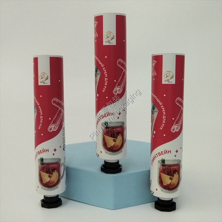 D25 30g Hand Cream ABL Cosmetic Tube with Black Octagonal Screw Cap