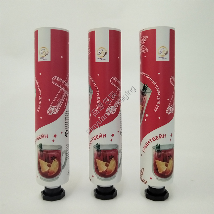 D25 30g Hand Cream ABL Cosmetic Tube with Black Octagonal Screw Cap