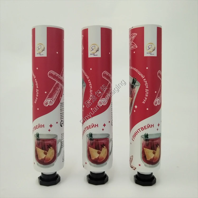 D25 30g Hand Cream ABL Cosmetic Tube with Black Octagonal Screw Cap