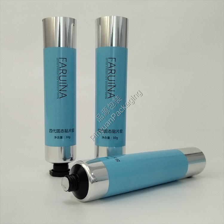 D25 30g Adhesive Patch Hand Cream ABL Cosmetic Tube with Black Octagonal Cap