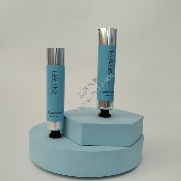 D25 30g Adhesive Patch Hand Cream ABL Cosmetic Tube with Black Octagonal Cap