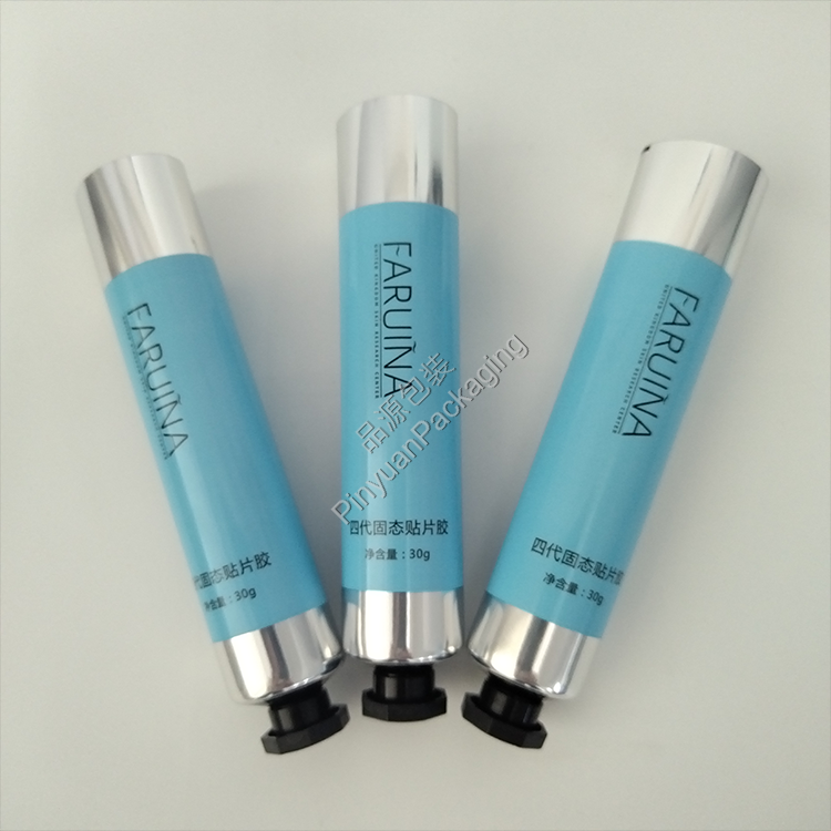 D25 30g Adhesive Patch Hand Cream ABL Cosmetic Tube with Black Octagonal Cap