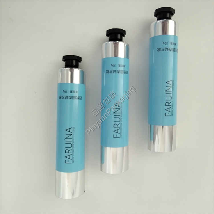 D25 30g Adhesive Patch Hand Cream ABL Cosmetic Tube with Black Octagonal Cap