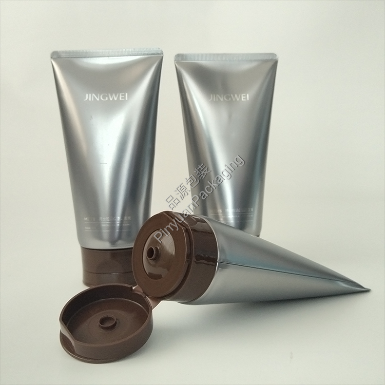 D50 150g Facial Cleanser ABL Cosmetic Tube with Brown Flip-top Cap