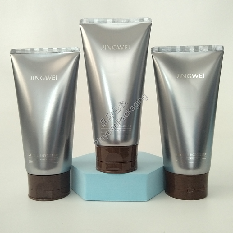 D50 150g Facial Cleanser ABL Cosmetic Tube with Brown Flip-top Cap