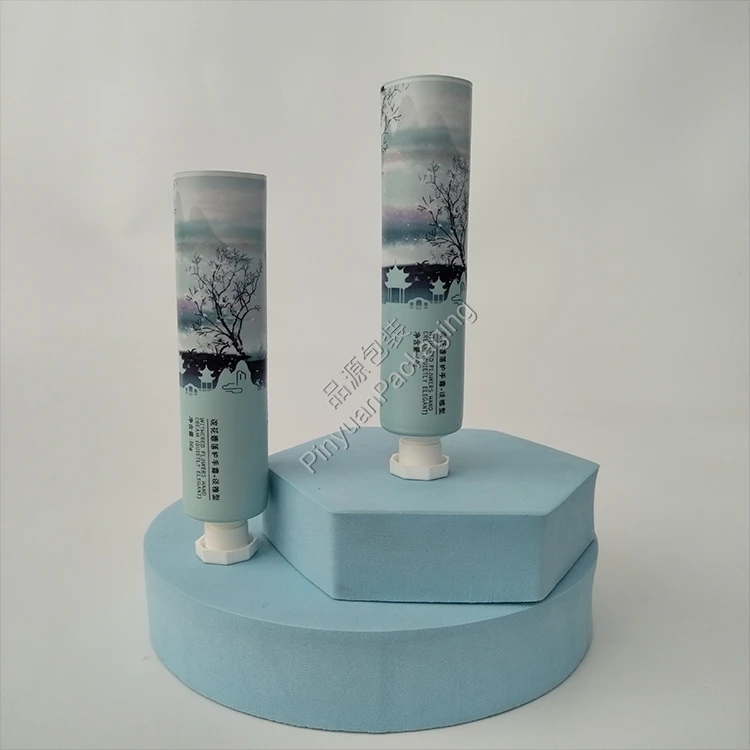 D30 50g Flowers Hand Cream ABL Cosmetic Tube with Octagonal Screw Cap