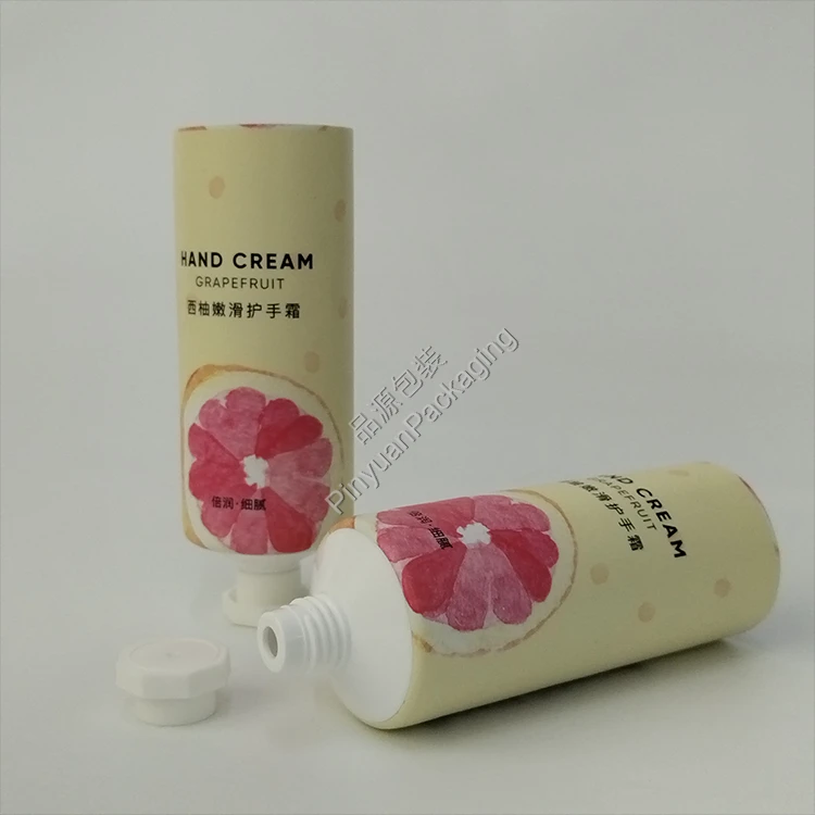 D40 50g Hand Cream ABL Cosmetic Tube with White Octagonal Screw Cap