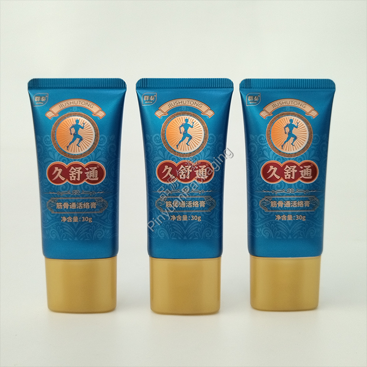 D30 30g Muscle and Joint Relief Balm Ointment ABL Cosmetic Tube with Yellow Oval Screw Cap