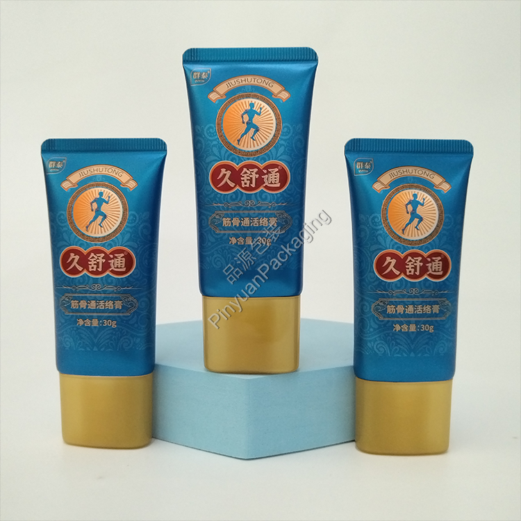 D30 30g Muscle and Joint Relief Balm Ointment ABL Cosmetic Tube with Yellow Oval Screw Cap