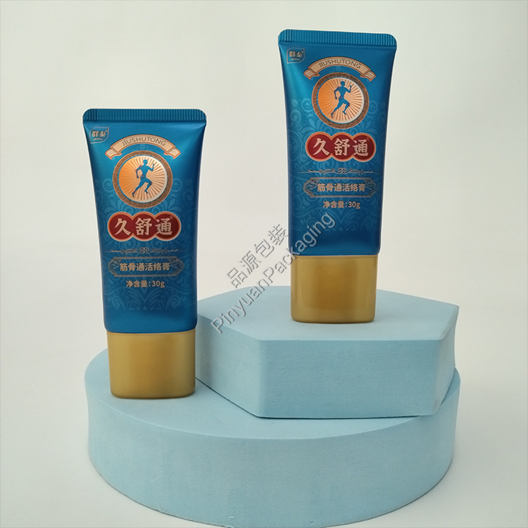 D30 30g Muscle and Joint Relief Balm Ointment ABL Cosmetic Tube with Yellow Oval Screw Cap