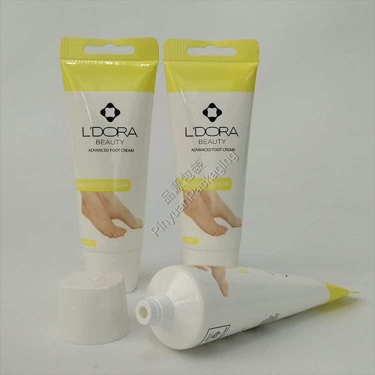 D40 100g Beauty Foot Cream PE Cosmetic Tube with Cute Screw Cap