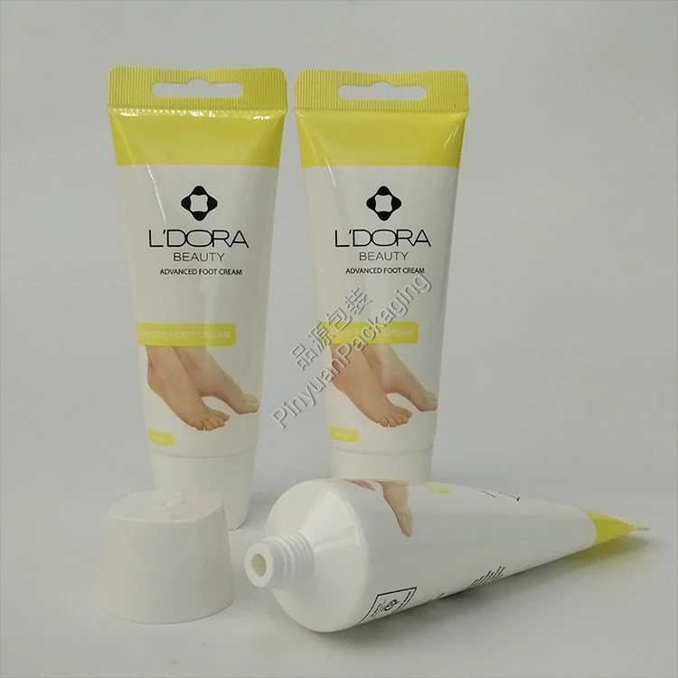 D40 100g Beauty Foot Cream PE Cosmetic Tube with Cute Screw Cap