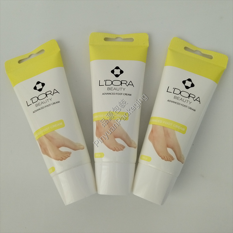 D40 100g Beauty Foot Cream PE Cosmetic Tube with Cute Screw Cap