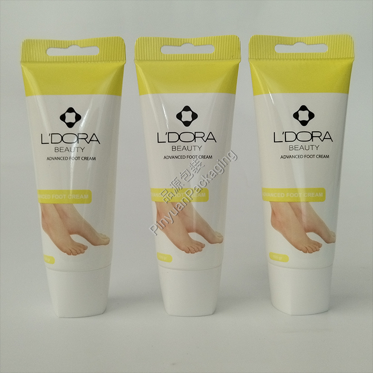 D40 100g Beauty Foot Cream PE Cosmetic Tube with Cute Screw Cap