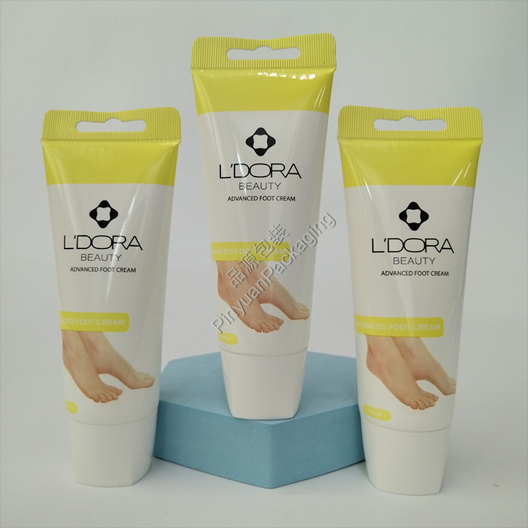 D40 100g Beauty Foot Cream PE Cosmetic Tube with Cute Screw Cap