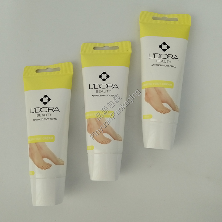 D40 100g Beauty Foot Cream PE Cosmetic Tube with Cute Screw Cap