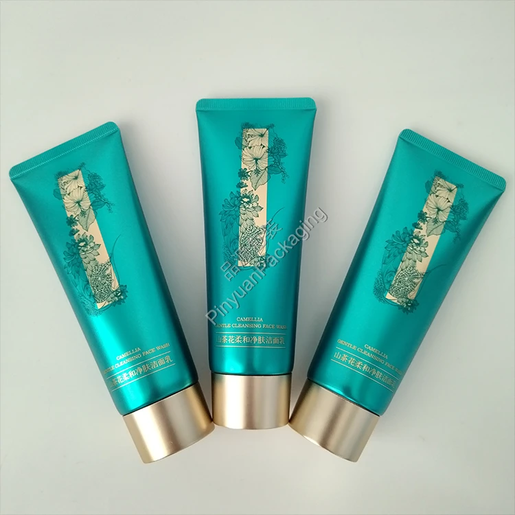 D40 120g Cleansing Face Wash Lotion ABL Cosmetic Tube with Gold-plated Screw Cap