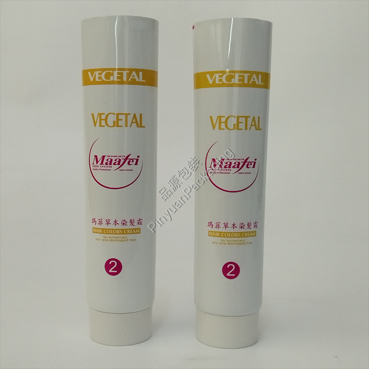 D45 200ml Hair Colors Cream ABL Cosmetic Tube with White Screw Cap