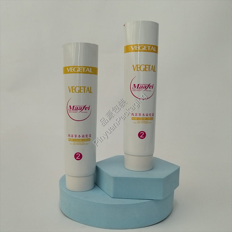 D45 200ml Hair Colors Cream ABL Cosmetic Tube with White Screw Cap