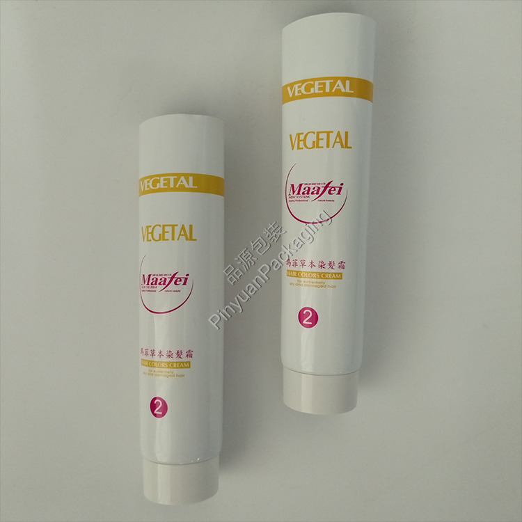 D45 200ml Hair Colors Cream ABL Cosmetic Tube with White Screw Cap