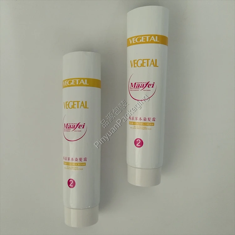 D45 200ml Hair Colors Cream ABL Cosmetic Tube with White Screw Cap