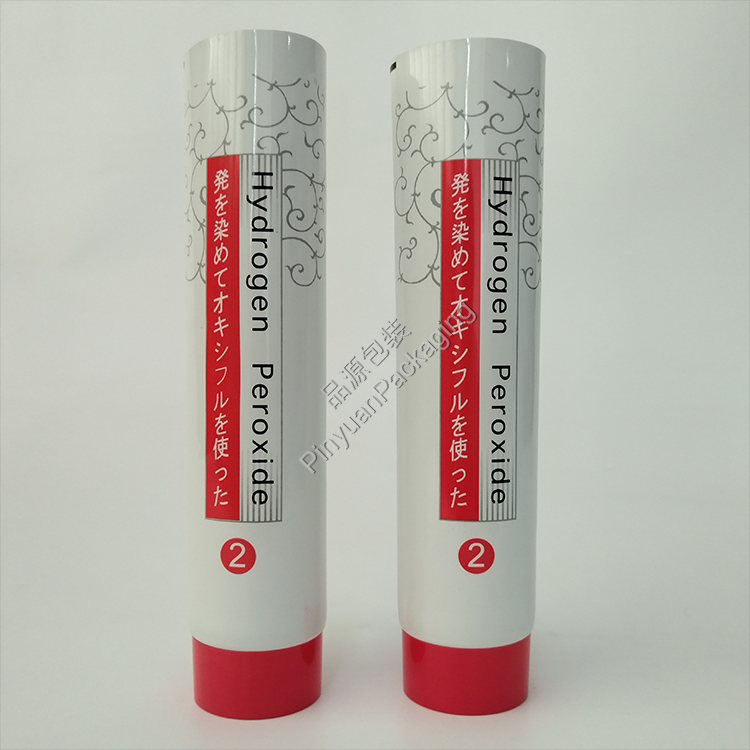 D45 200ml Hair Colors Cream ABL Cosmetic Tube with Red Screw Cap