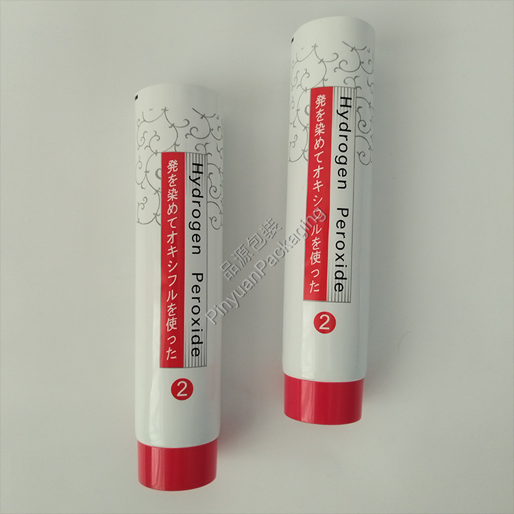 D45 200ml Hair Colors Cream ABL Cosmetic Tube with Red Screw Cap