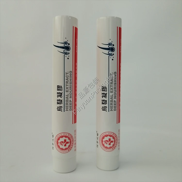 D22 30g Haircare Gel PE Cosmetic Tube with White Screw Cap