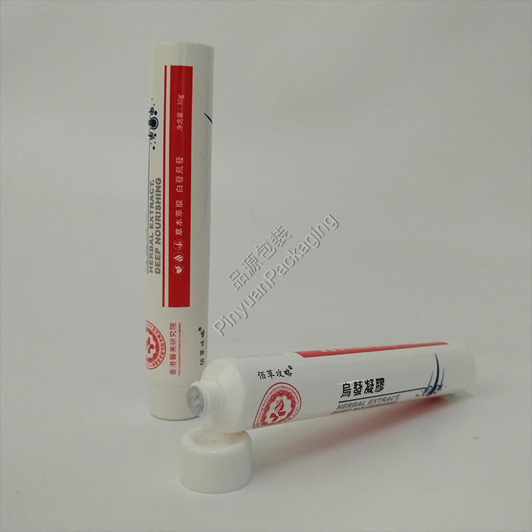 D22 30g Haircare Gel PE Cosmetic Tube with White Screw Cap