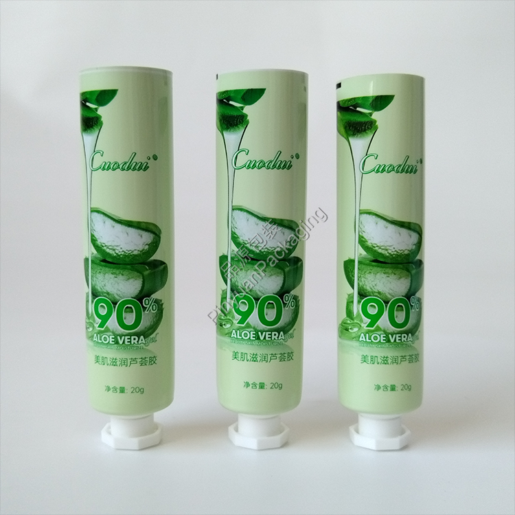 D25 20g ​Skincare Aloe Vera Gel ABL Cosmetic Tube with Octagonal Screw Cap