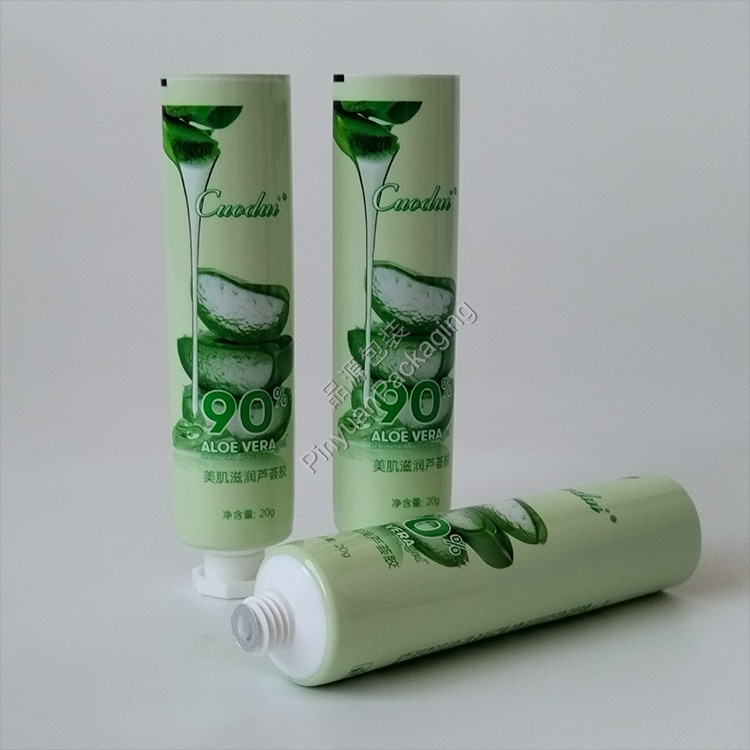 D25 20g ​Skincare Aloe Vera Gel ABL Cosmetic Tube with Octagonal Screw Cap