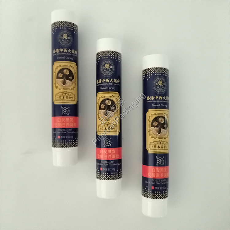 D22 30g Haircare Gel PE Cosmetic Tube with White Screw Cap