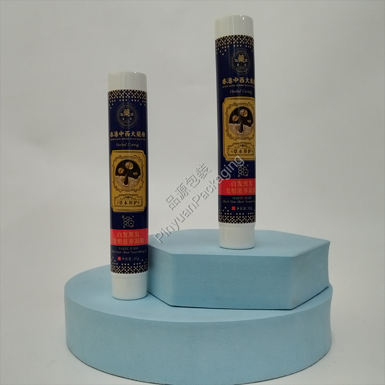 D22 30g Haircare Gel PE Cosmetic Tube with White Screw Cap