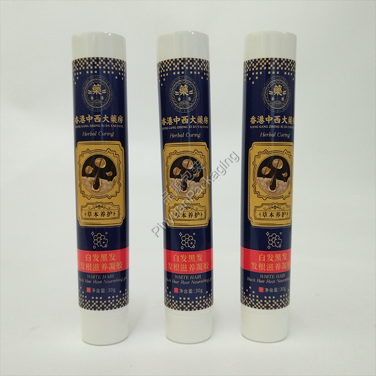 D22 30g Haircare Gel PE Cosmetic Tube with White Screw Cap