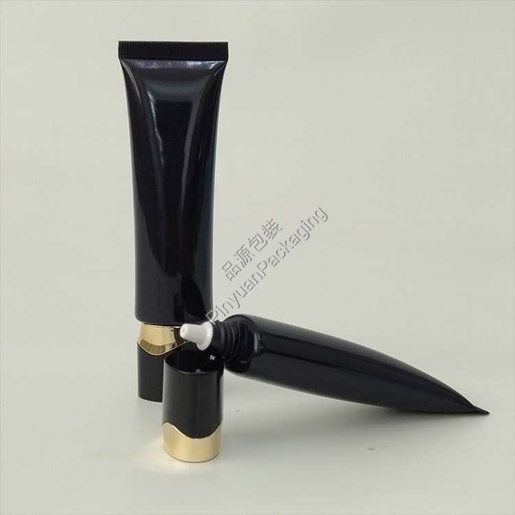 D25 30ml Skincare Lotion Dark Blue PE Cosmetic Tube with Oval Screw Cap